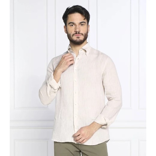 Oscar Jacobson Lniana koszula Harry 3 | Slim Fit Oscar Jacobson 40 promocyjna cena Gomez Fashion Store