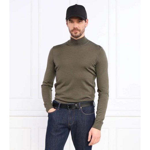 BOSS Wełniany sweter Lodiego | Regular Fit | z dodatkiem jedwabiu M Gomez Fashion Store wyprzedaż
