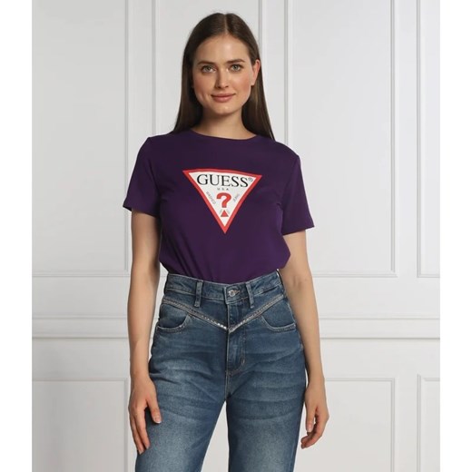 GUESS T-shirt ORIGINAL | Regular Fit ze sklepu Gomez Fashion Store w kategorii Bluzki damskie - zdjęcie 163958317