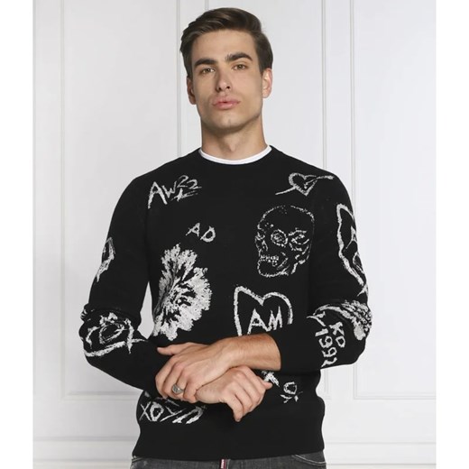 Alexander McQueen Wełniany sweter | Regular Fit XL okazja Gomez Fashion Store