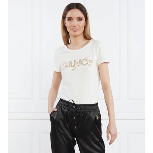 Liu Jo Sport T-shirt | Regular Fit ze sklepu Gomez Fashion Store w kategorii Bluzki damskie - zdjęcie 163959109