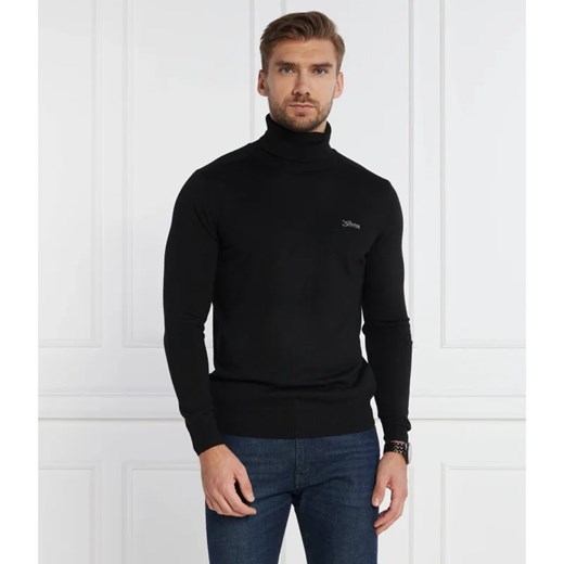 GUESS Golf | Regular Fit | z dodatkiem jedwabiu Guess XXL okazja Gomez Fashion Store