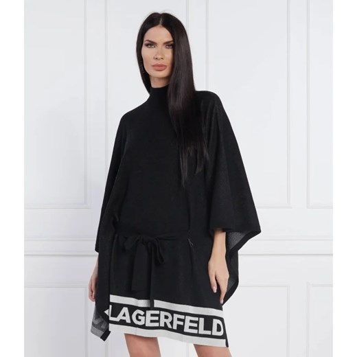 Karl Lagerfeld Ponczo | Relaxed fit | z dodatkiem wełny Karl Lagerfeld L okazyjna cena Gomez Fashion Store