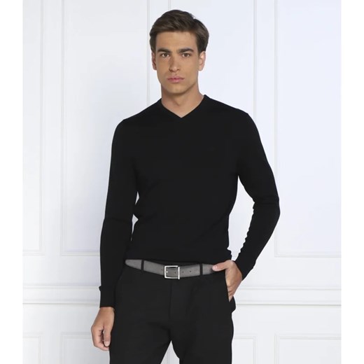 Calvin Klein Wełniany sweter SUPERIOR | Slim Fit ze sklepu Gomez Fashion Store w kategorii Swetry męskie - zdjęcie 163959457