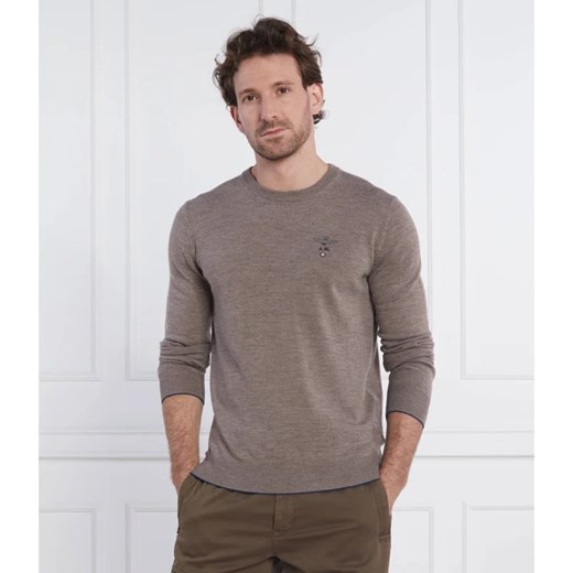 Aeronautica Militare Wełniany sweter | Regular Fit ze sklepu Gomez Fashion Store w kategorii Swetry męskie - zdjęcie 163959777
