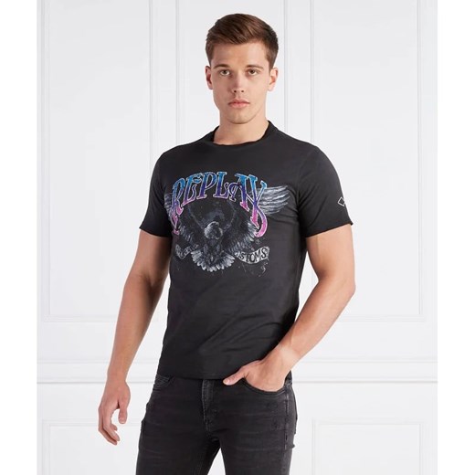 Replay T-shirt | Regular Fit Replay XL promocja Gomez Fashion Store