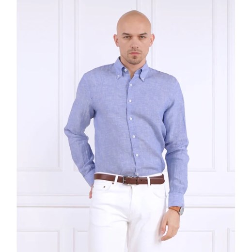 Oscar Jacobson Lniana koszula | Regular Fit ze sklepu Gomez Fashion Store w kategorii Koszule męskie - zdjęcie 163960418