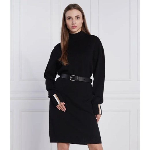 BOSS BLACK Sukienka C_Fuenta | z dodatkiem wełny ze sklepu Gomez Fashion Store w kategorii Sukienki - zdjęcie 163960579