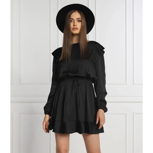 Sukienka The Kooples mini z długimi rękawami