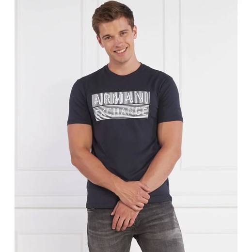 T-shirt męski Armani Exchange wiosenny z krótkim rękawem 