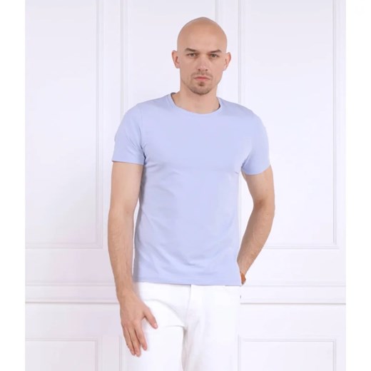 T-shirt męski Oscar Jacobson niebieski z krótkim rękawem 