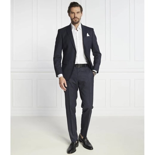 BOSS BLACK Wełniany garnitur H-Huge 224 | Slim Fit ze sklepu Gomez Fashion Store w kategorii Garnitury męskie - zdjęcie 163961008