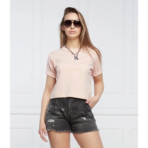 The Kooples T-shirt | Cropped Fit The Kooples 40 wyprzedaż Gomez Fashion Store