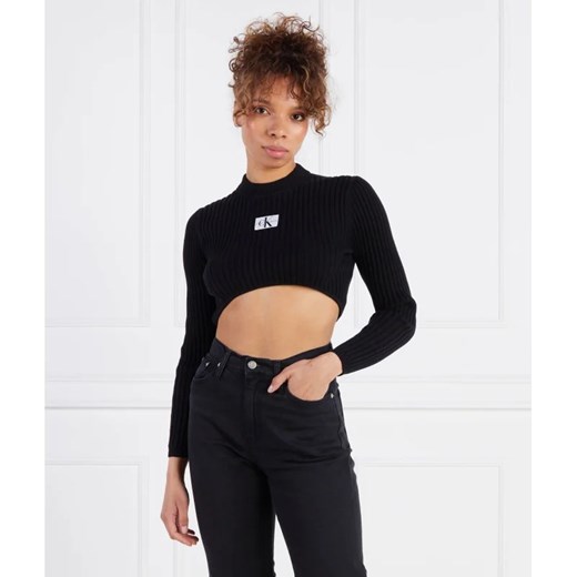Calvin Klein sweter damski casual bawełniany