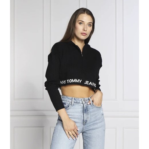 Bluza damska Tommy Jeans na jesień z napisami 