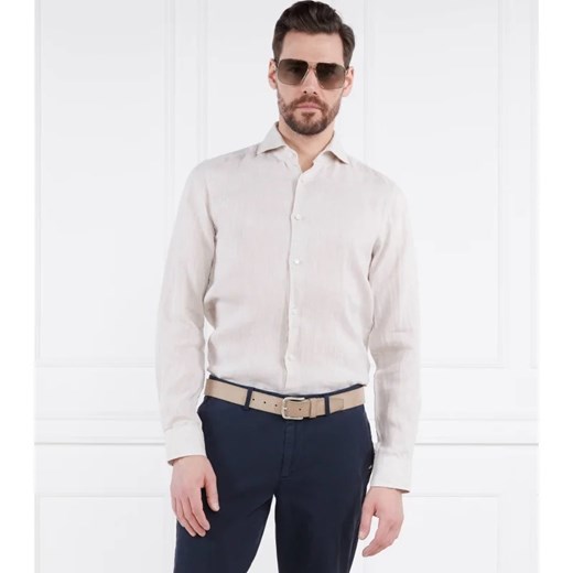 Oscar Jacobson Lniana koszula | Regular Fit ze sklepu Gomez Fashion Store w kategorii Koszule męskie - zdjęcie 163961787