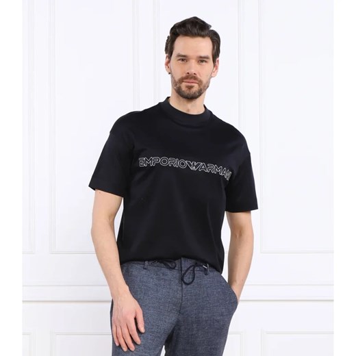 T-shirt męski Emporio Armani z krótkimi rękawami bawełniany