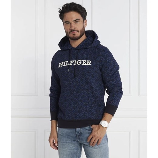 Tommy Hilfiger Bluza AOP MONOGRAM HOODY | Regular Fit ze sklepu Gomez Fashion Store w kategorii Bluzy męskie - zdjęcie 163962269