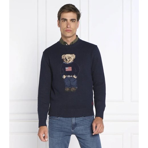 POLO RALPH LAUREN Sweter | Regular Fit | z dodatkiem lnu ze sklepu Gomez Fashion Store w kategorii Swetry męskie - zdjęcie 163962577