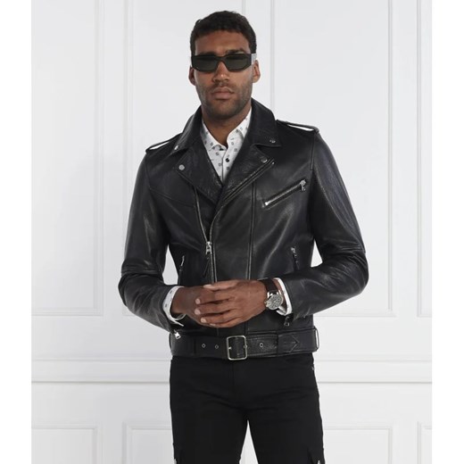 HUGO Skórzana kurtka Lowis-3 | Regular Fit ze sklepu Gomez Fashion Store w kategorii Kurtki męskie - zdjęcie 163962849