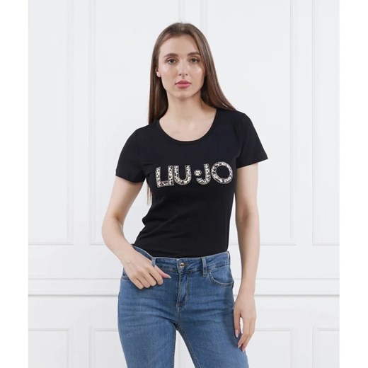 Liu Jo Beachwear T-shirt | Slim Fit ze sklepu Gomez Fashion Store w kategorii Bluzki damskie - zdjęcie 163963775