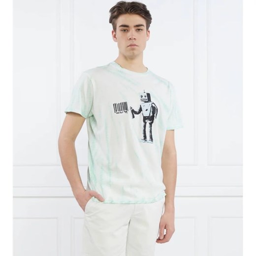 GUESS JEANS T-shirt SS BSC ROBOT GRAFFIT | Regular Fit S okazja Gomez Fashion Store