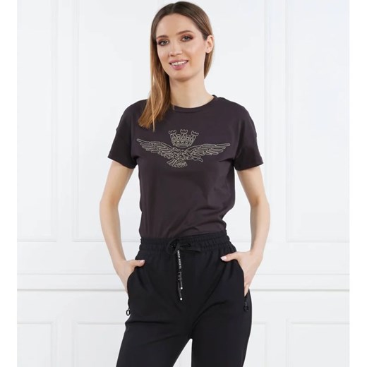 Aeronautica Militare T-shirt | Slim Fit ze sklepu Gomez Fashion Store w kategorii Bluzki damskie - zdjęcie 163964118