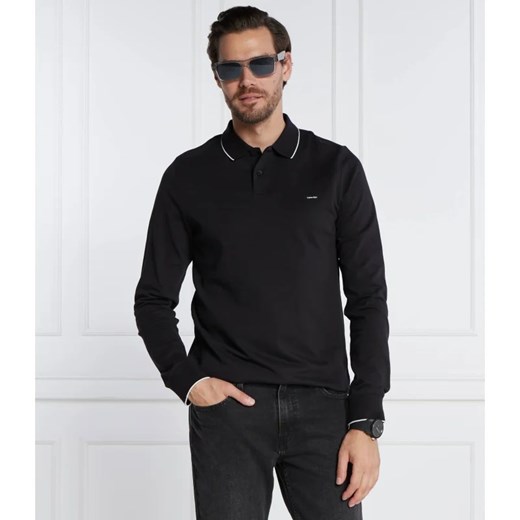 Calvin Klein Polo TIPPING | Slim Fit | stretch pique ze sklepu Gomez Fashion Store w kategorii T-shirty męskie - zdjęcie 163964266