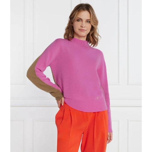 Pinko Wełniany sweter | Regular Fit | z dodatkiem kaszmiru Pinko M Gomez Fashion Store