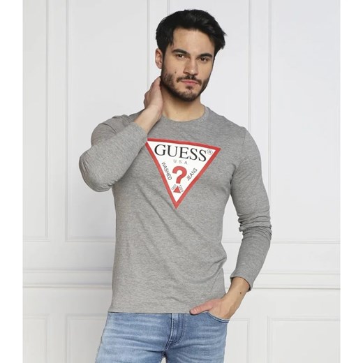 GUESS Longsleeve ORIGINAL LOGO | Slim Fit Guess M Gomez Fashion Store okazja