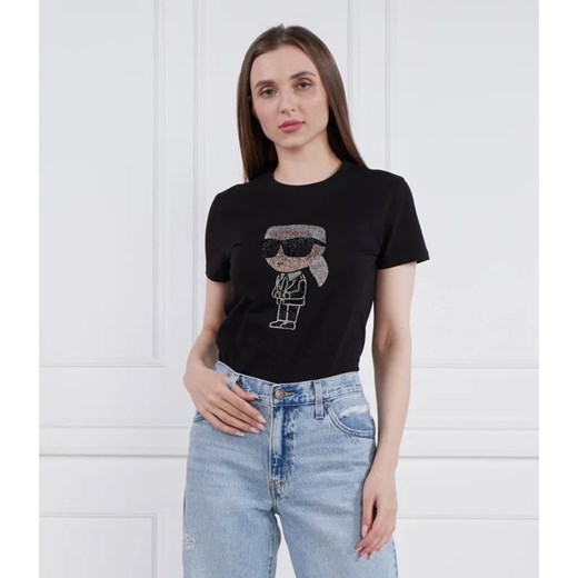 Karl Lagerfeld T-shirt ikonik 2.0 | Regular Fit ze sklepu Gomez Fashion Store w kategorii Bluzki damskie - zdjęcie 163964919