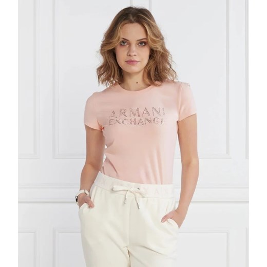 Armani Exchange T-shirt | Regular Fit ze sklepu Gomez Fashion Store w kategorii Bluzki damskie - zdjęcie 163965048