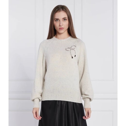 Twinset Actitude Wełniany sweter | Regular Fit L wyprzedaż Gomez Fashion Store
