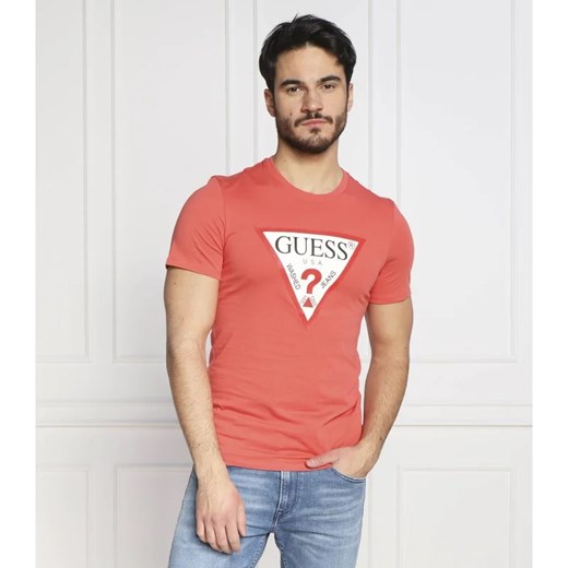 GUESS JEANS T-shirt ORIGINAL LOGO | Slim Fit XL okazja Gomez Fashion Store