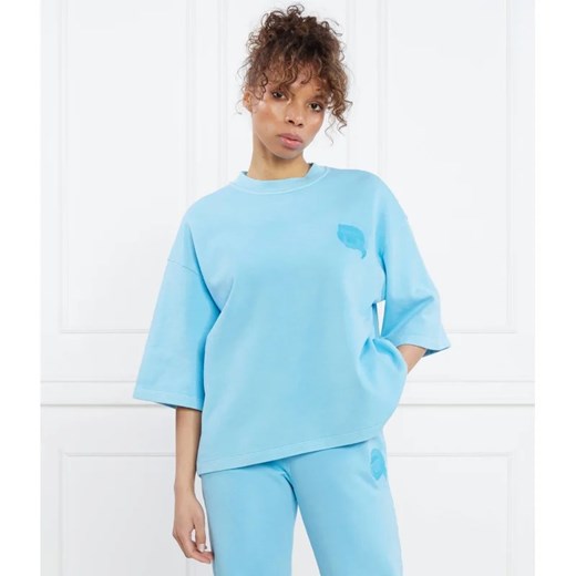 Karl Lagerfeld Bluza ikonik 2.0 tonal | Relaxed fit Karl Lagerfeld XS okazja Gomez Fashion Store