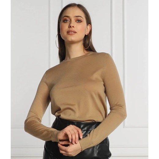 Calvin Klein Wełniany sweter | Slim Fit ze sklepu Gomez Fashion Store w kategorii Swetry damskie - zdjęcie 163966078