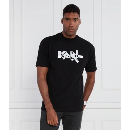 T-shirt męski Karl Lagerfeld z napisem jesienny