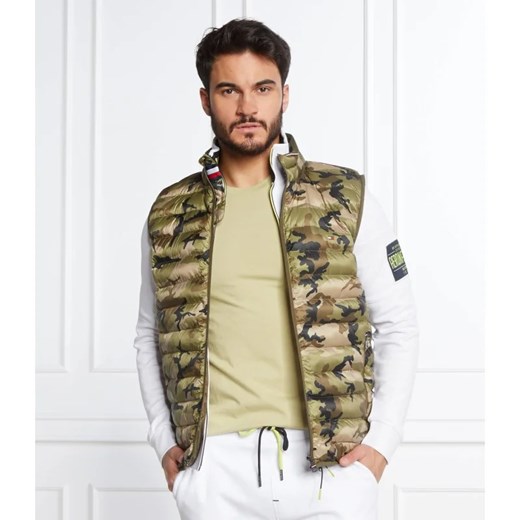 Tommy Hilfiger kamizelka męska moro w militarnym stylu poliestrowa