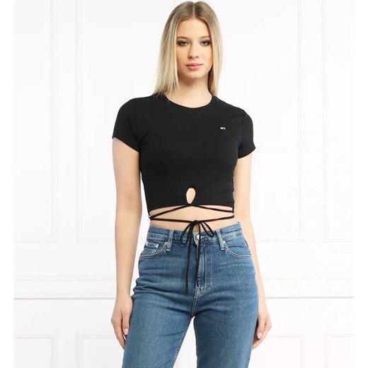 Tommy Jeans T-shirt | Cropped Fit Tommy Jeans XL okazyjna cena Gomez Fashion Store