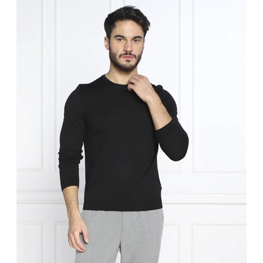 BOSS BLACK Wełniany sweter Leno-P | Slim Fit S okazja Gomez Fashion Store