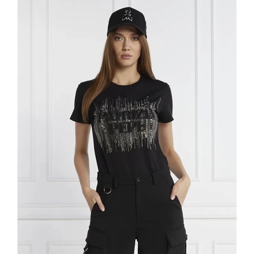 Patrizia Pepe T-shirt | Regular Fit ze sklepu Gomez Fashion Store w kategorii Bluzki damskie - zdjęcie 163967328