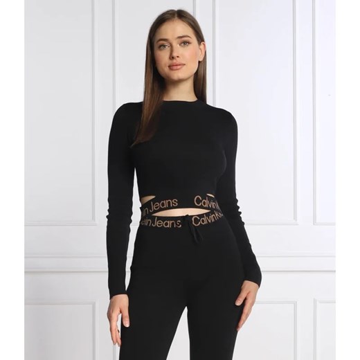 CALVIN KLEIN JEANS Sweter | Cropped Fit L Gomez Fashion Store wyprzedaż
