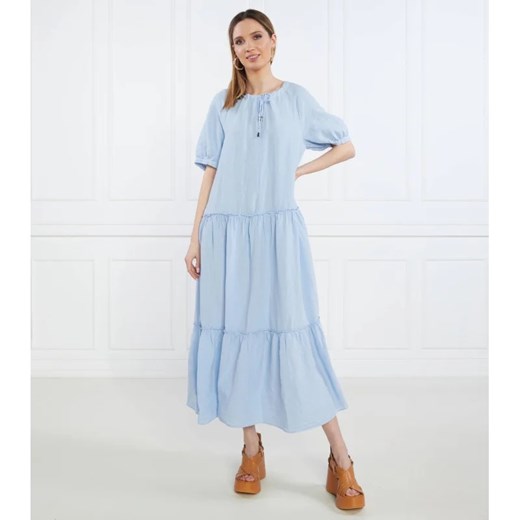 Peserico Lniana sukienka Peserico 36 wyprzedaż Gomez Fashion Store