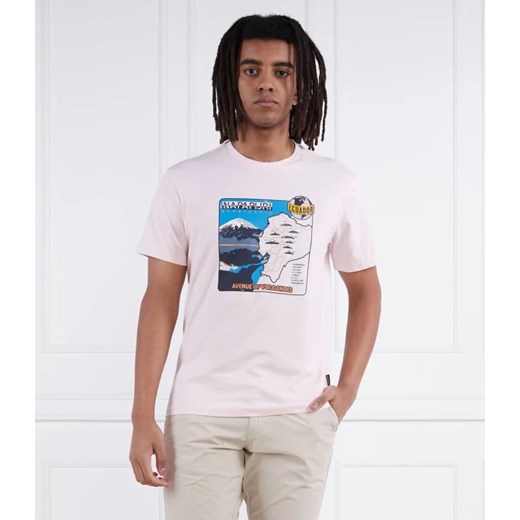 T-shirt męski Napapijri bawełniany