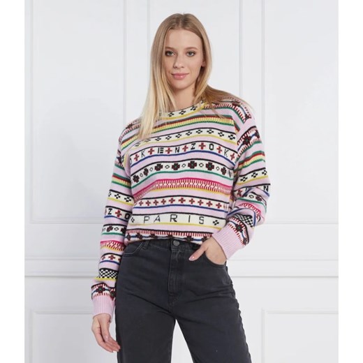 Kenzo Wełniany sweter | Regular Fit ze sklepu Gomez Fashion Store w kategorii Swetry damskie - zdjęcie 163968138