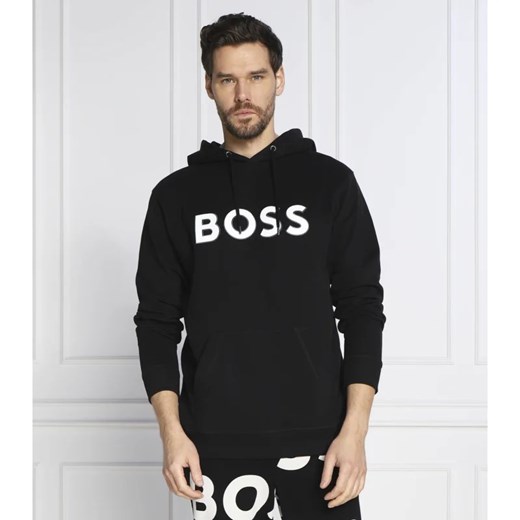 Bluza męska BOSS HUGO z napisami czarna