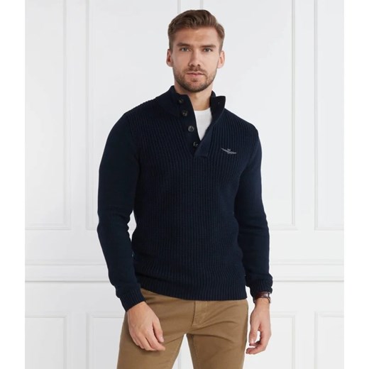 Aeronautica Militare Sweter | Regular Fit ze sklepu Gomez Fashion Store w kategorii Swetry męskie - zdjęcie 163968875