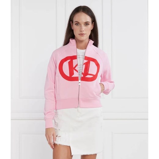 Karl Lagerfeld Bluza kl logo zip up | Regular Fit ze sklepu Gomez Fashion Store w kategorii Bluzy damskie - zdjęcie 163969036