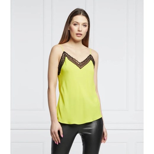Patrizia Pepe Satynowy top | Regular Fit Patrizia Pepe 40 wyprzedaż Gomez Fashion Store