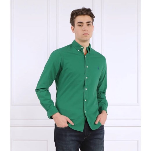 Koszula męska Polo Ralph Lauren z długim rękawem bawełniana z kołnierzykiem button down 